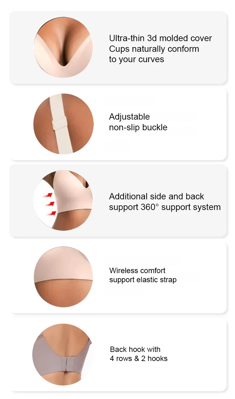 CloudLift™ Seamless Wireless Bra - The "Invisible" Support Bra