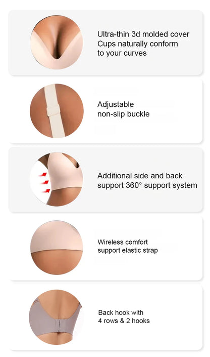 CloudLift™ Seamless Wireless Bra - The "Invisible" Support Bra