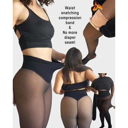 MAGIC LEGGINGS WITH COMPRESSION BAND & ONE SEAM